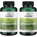 Swanson Ashwagandha Powder Supplement - med Ashwagandha Root för att främja stressavlastning och energi - Ayurvedic Supplement for Natural Wellness (100 kapslar, 450mg vardera) 2 Pack