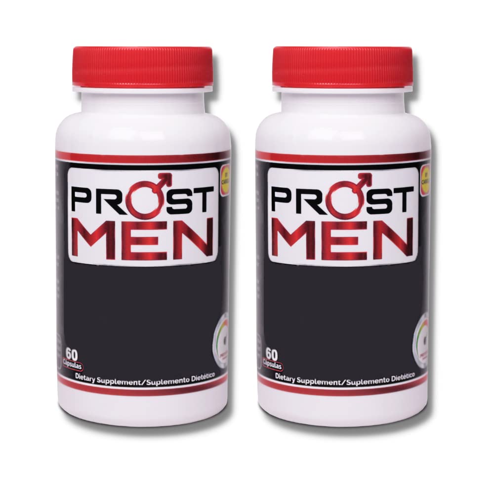 Prostate Supplement Capsules - Prostate Support - Urinär frekvens - Kvalitetssömn - Energi & Vitalitet - Saw Palmetto - Sting Nettle - Pack med 2-120 Caps