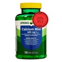 Spring Valley Calcium Plus vitamin D3 150 Mini Softgels | Calcium Supplement | CaIcium mini softgels | CaIcium 600 mg med Vitamin d3 | 150 Mini Softgels + STS Sticker