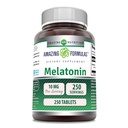 Fantastiska formler Melatonin Supplement | 10 Mg Per Servering | 250 tabletter | Non GMO | Gluten Free | Made in USA