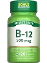 Naturens sanning B12 Vitamin | 500 mcg | 120 tabletter | Vegan, icke-GMO & Gluten fri tillägg