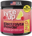 Nutriana Keto Electrolytes Powder No Sugar - Zero Carb & Zero Calorie Electrolyte Drink Mix - Sugar Free Electrolytes för Hydration Powder - Fasting Electrolytes Raspberry Lemonade Flavor