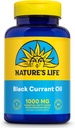 NATURE'S LIFE Black Currant Seed Oil 1000mg - Black Currant Oil, Natural Source of Omega 6 Gamma Linolenic Acid (GLA) och Omega 3 Alpha-Linolenic Acid (ALA), 60-dagars garanti, 60 portioner, 60 Softgels
