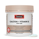 Swisse Calcium med vitamin D3 och Citrate 830mg | Kosttillskott för kvinnor och män | Ben styrka stöd | Calcio | 300 tabletter | 2-månaders leverans