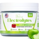 Zero Sugar - Apple Candy Electrolytes Powder - Uppfriskande Hydration - Koffeinfri energi med alla naturliga ingredienser - Vegan, Keto och Paleo - Sugar Free Electrolytes Drink Mix - med 30 portioner