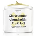 Glukosamin Chondroitin MSM Gel (4 oz) - med Glukosamin, Chondroitin, MSM & Bromelain för att stödja gemensam hälsa - för kvinnor och män (90 dagars leverans)