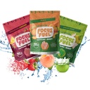 FocusFuel Energy Chews - Trial Size Variety Sample Pack (9 portioner) - 100mg Caffeine + Alpha GPC + L-Theanine + B12, Magnesium - Peach, Green Apple, Strawberry Lemonade Flavors - No Crash eller Jitters