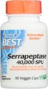 Läkare Bästa Serrapeptase 40.000 SPU, Non-GMO, Vegan, 90 Veggie Capsule (Pack of 1)