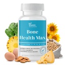 DR VITAMIN SOLUTIONS Bone Health Max - Advanced Calcium & Magnesium Supplement med vitamin D3, Bromelain & Ipriflavone - 60 tabletter för starkare ben och gemensamt stöd