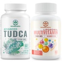 TUDCA Supplements 1100mg och Liposomal 33-i-1 Multivitamin Supplement, High Bioavailability Supplement,Comprehensive Support for Health (Pack of 2)