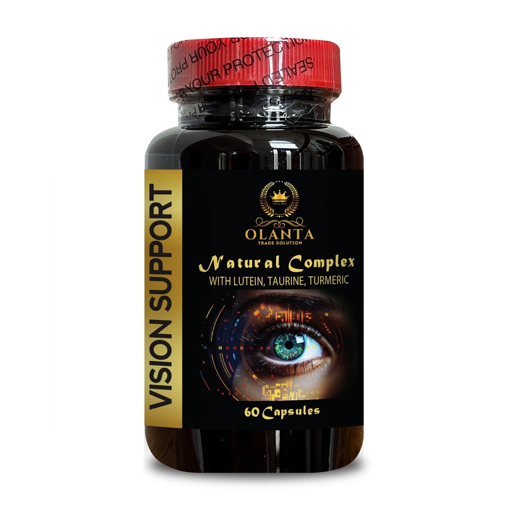 Lutein for Eyes Organic - Vision Support Natural Complex - Vision Support Supplement for Eye Health, Eye Vitamin and Mineral Supplement with Antioxidant - 1 Bottle 60 Capsules