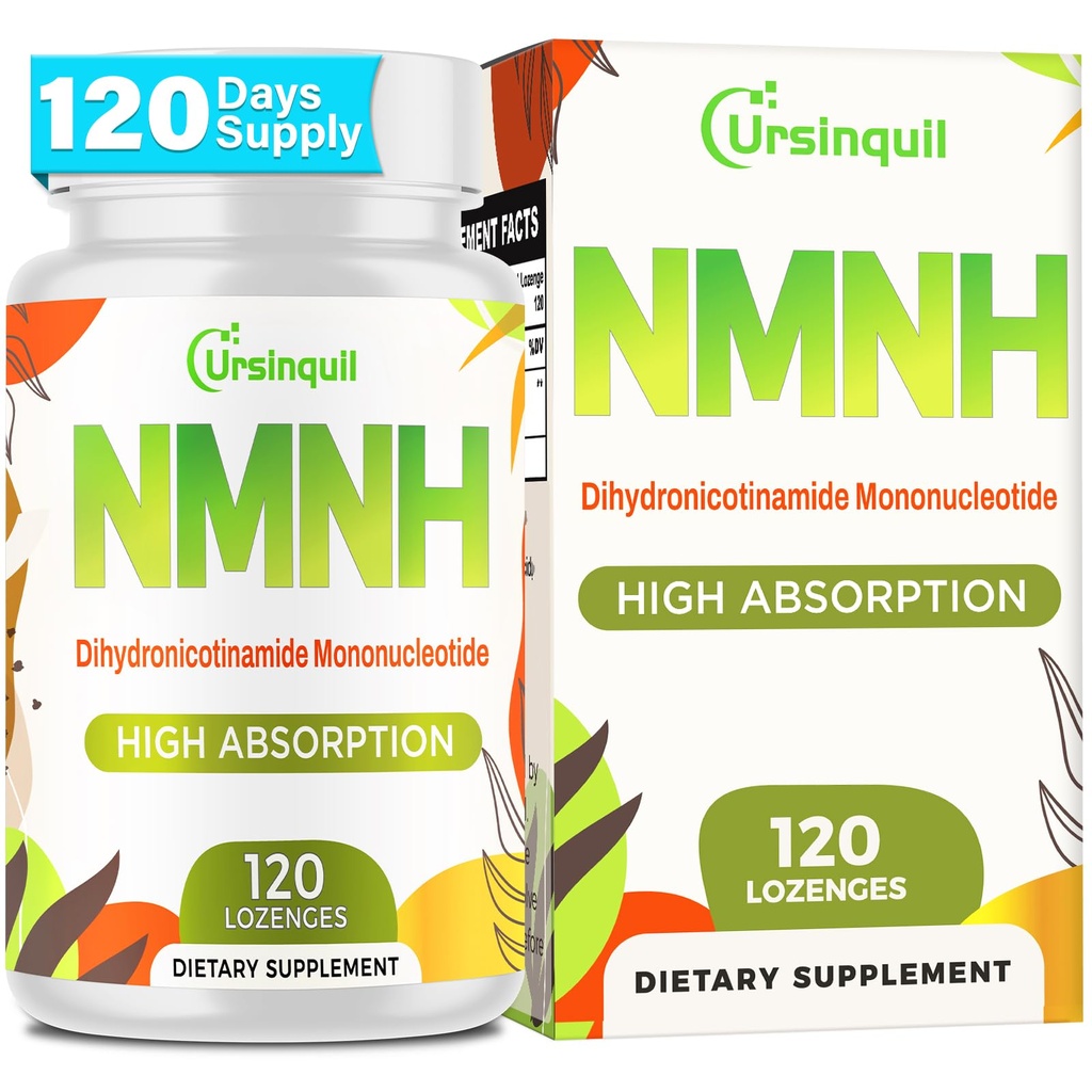 Sublingual NMNH 500mg (Dihydronicotinamide Mononucleotide) (120 portioner, NMNH 500mg per portion) NAD Supplement för att öka NAD-nivåer som vi ålder, för anti-aging, energi, immunitet, fokus - 120 greve