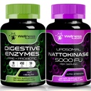 WELLNESS LABSRX Digestive Enzymes Capsules Nattokinase Capsules
