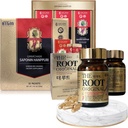 Koreanska Röda Ginseng Extract 3000mg och kapslar Bundle - Saponin Hanppuri + Root Original - Naturliga energitillskott för immunstöd, stressavlastning, fokus och mental klarhet med Ginsenoside Rg3