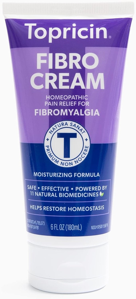 Topricin FIBRO Smärta Relieving Cream (6 oz) - Snabb lättnad för fibromyalgi med Patented Formel - Minskar varaktighet och intensitet av fibromyalgi Episodes, förbättrar sömn och återställer energi