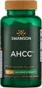 Swanson Maximum Strength AHCC - Främja Avancerad Immune Support - Naturtillskott Med NK Cells & Liver Support - (60 Veggie Capsules, 500mg Varje)