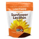 Deoiled Sunflower Lecithin Powder 16oz, Daily Lecithin Supplement för matlagning, Baking & Gummies, 1760mg Phosphatidyl Choline Supplement - Bra för täppt mjölkdukter! 65 portioner, icke-GMO