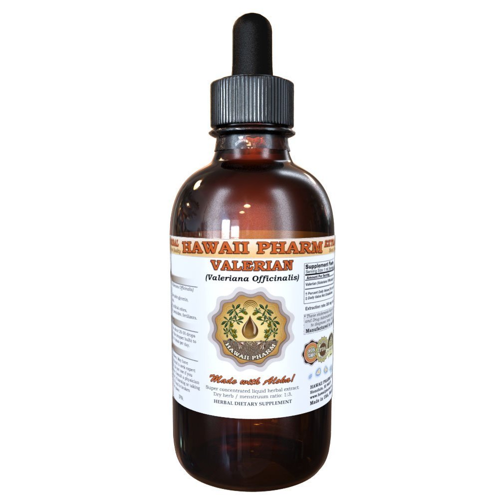 Hawaii Pharm Valerian (Valeriana Officinalis) Liquid Extract 4 fl.oz (120ml)
