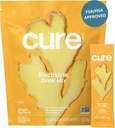 Cure Hydration | Plant-Based Electrolyte Drink Mix | No Added Sugar | FSA-HSA | Dehydration Relief Powder Made with Coconut Water | Non-GMO | Vegan | Påse av 14 Packets - Ginger Turmeric