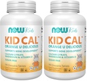 NOW Supplements, Kid Cal med Calcium Citrate, Magnesium och vitamin D, Tart Orange, 100 Chewables, Packaging May Vary (Pack of 2)