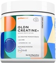 GLDN Creatine - Kreatinmonohydrat med HMB för hållbar muskelstöd och återhämtning med vitamin D3 och K2 för ben och gemensam hälsa - Designad för kvinnor och män - Osmakad pulver - 30 Servering