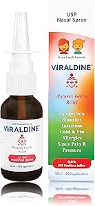 0,5% Povidone-Iodine Nasal Spray, Rapid Relief Formel, Hjälper till Daglig Överbelastning, 100 Applikationer, 30 ml