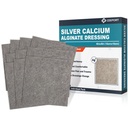 Ag Silver Calcium Alginate Wound Dressing Pads, 4''x4'' Patches, 10 Individual Pack, Soft Silver Dressings for Wound Care, Gentle Highly Absorbent Dressing, Non Stick Gauze Pads för sår