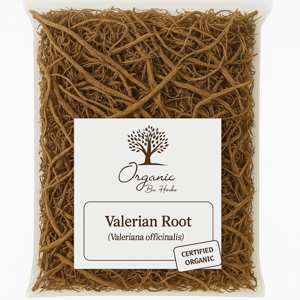 Organic Dried Valerian Root 2 oz – Valeriana Officinalis – Natural Herbal Supplement – Non-GMO, Vegan, Kosher, No Fillers, Caffeine-Free