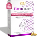 FlavonPause Hot Flashes Menopause Relief - CLINICALLY Tested -| Natural Hot Flash Relief, Night Sweats Relief, Skin Aging | Multi Menopause Symptom Relief | 30 Softgels