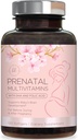 Prenatal Vitamins för kvinnor med Folic Acid & DHA, Fetal Brain Development Support med Folate & Omega 3, Multivitamin med vitamin A, C, D, B6, B12 & Iron, Graviditetstillägg - 120 Softgels