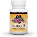 Källa Naturals Resveratrol, för hjärta och hälsosam åldrande * 200 mg - 30 tabletter