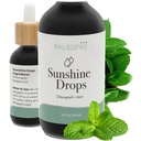 Philosophie Liquid Chlorophyll Sunshine Drops för vatten | Organiska klorofyll droppar med Mint för Detox, Internal Deodorant & Energy Boost | Natural Vegan Supplement, Non-GMO, 2oz