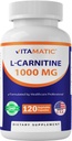Vitamatic L-Carnitine Fumarate 1000 mg - 120 Vegetabiliska kapslar (1 flaska)