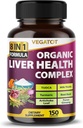 VEGATOT Liver Health Complex Formel **USA Made and Tested** High Potency with TUDCA, Milk Thistle, Beet Root, Artichoke Leaf, Panax Ginseng, Astragalus, Tumeric - Clean & Detox Formel