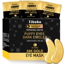 Under Eye Patches (36 Pairs) - 24K Gold Eye Masks berikad med riklig Collagen för mörka cirklar, Puffy Eyes, rynkor - gåvor för kvinnor hudvård - Vegan & USA testad