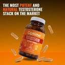 Optimo Turbo Boost Stacker - Maximera testosteron med Overdrive Testosteron Support och DHEA + Bioperine