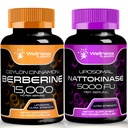 Nattokinase Supplement Capsules - 5000 FU - Enzymer från Pure Japanese Natto Extract, Heart och Immune Support