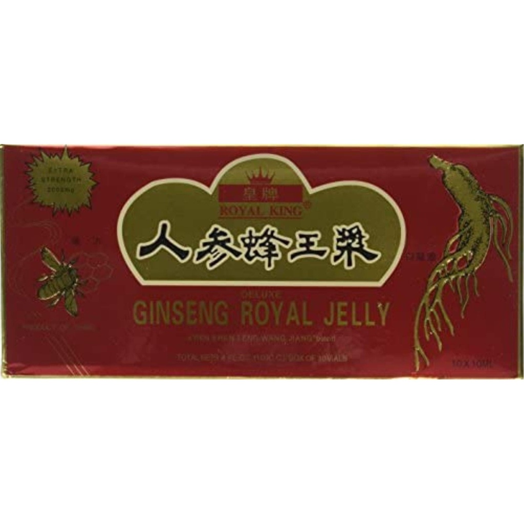 GINSENG PRODUCTS Ginseng & Royal Jelly i en Honey Base 10 Vial, 0,02 pund