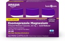 Grundläggande vård Esomeprazole Magnesium Fördröjd frisättning Mini kapslar, 20 mg, Syra Reducer, 24 timmars Heartburn Medicine, 42 greve