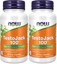 NOW Supplements, TestoJackTM 100 med LJ100, ett Potent standardiserat extrakt av Tongkat Ali (Eurycoma longifolia), Tribulus och ZMA®, 60 Veg Capsules (Pack of 2)