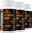 1300 MG Liposomal NAD + Supplement | Högsta Absorption | Purest NAD Supplemet för att öka NAD + Effektivt | Boosting NAD+ Tillägg för åldrande besvär, cellulär energi, livslängd | 180 greve