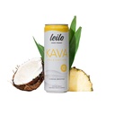 LEILO | Kava Powered Pina Colada Mocktail Drink | 12-Pack - Sugar-Free & Non-ALC Functional Relaxation Support | 12 fl oz Cans (Pack av 12)