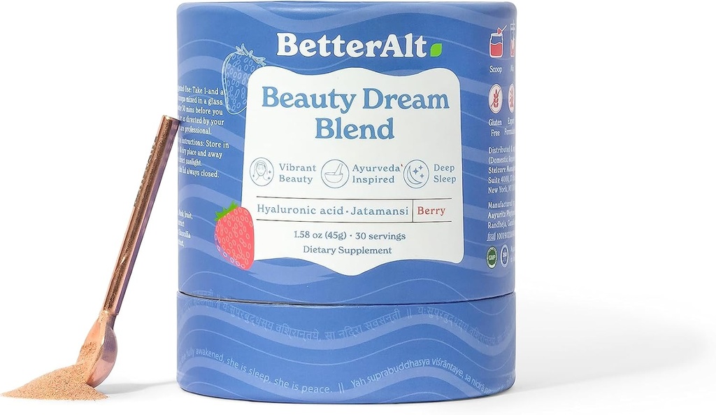 Bättre Alt Beauty Dream Blend 45 g (30 portioner) | med Chamomile, Hyaluronsyra | för Restful Sleep