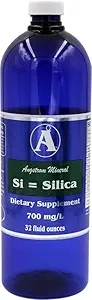 Silica Supplements av Angstrom Minerals - Liquid Ionic Silica Mineral Water 32oz 700ppm