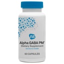 NeuroScience GABA PM lugn sömnhjälp för vuxna - 400mg L Theanine Supplement med 5 HTP för hjärnstöd och magnesium för sömn - lugna ett överaktivt sinne och racing tankar (60 kapslar)