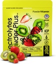 Electrolytes Powder Plus (50 portioner), 0 Calorie Keto, 0 Sugar, No Maltodextrin,1000mg Potassium,120mg Calcium,120mg Magnesium, Hydration Powder (50 portioner, Strawberry Kiwi)