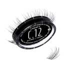 Lashify Curl 12mm Gossamer DIY Eyelash Extensions Refill, Black, Easy False Eyelashes för en naturlig look