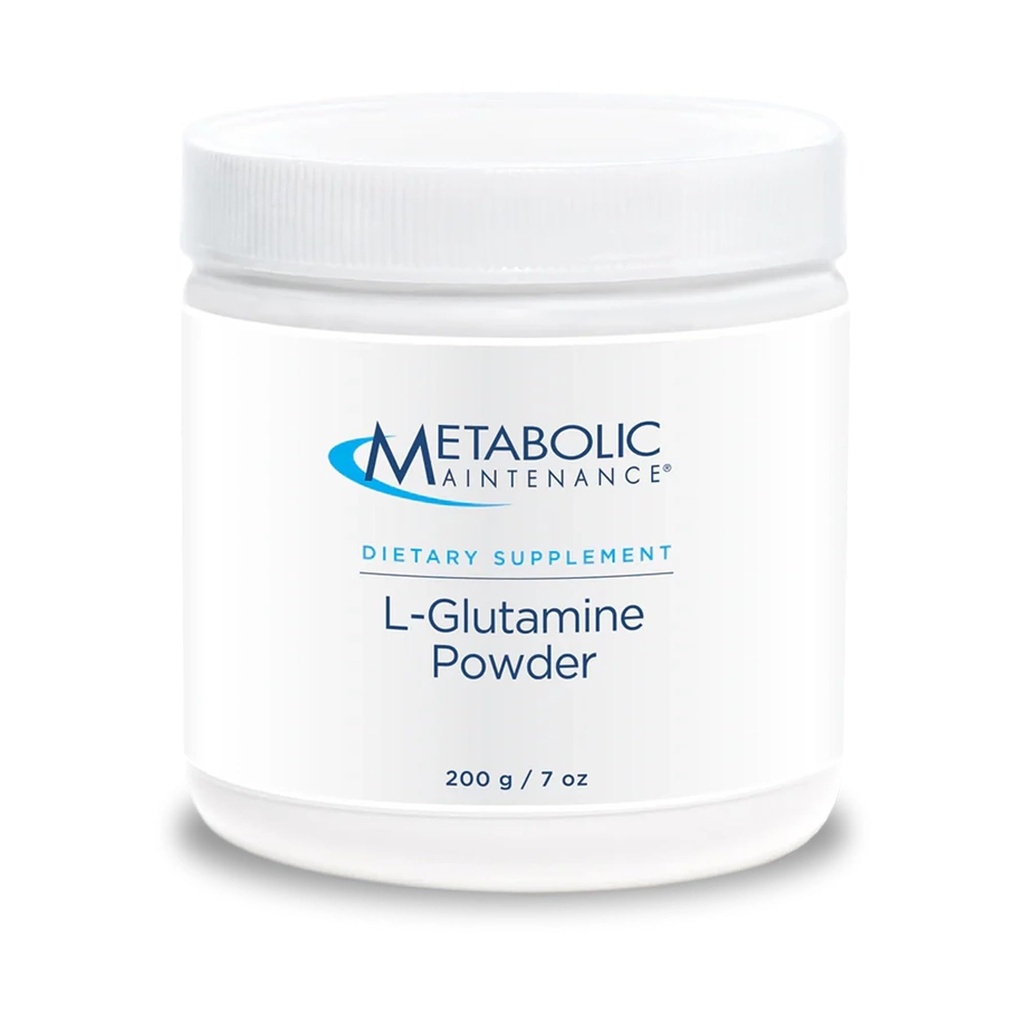 Metabolic Maintenance L-Glutaminpulver - 1000mg, Amino Acid Supplement, Easy Drink Mix, stöder Gut Health & Recovery för kvinnor och män - Osmakad, 200g (200 portioner)