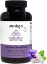 Zenkgo Ashwagandha, 5-HTP, Lavender, Mucuna, L-tryptophan - Mood Support Supplement, Plant-Based, Herbal Mood Plus hjälper till med Calm Mind & Stress Relief, Emotion Blalance, Positivitet (60Ct / 30Day)