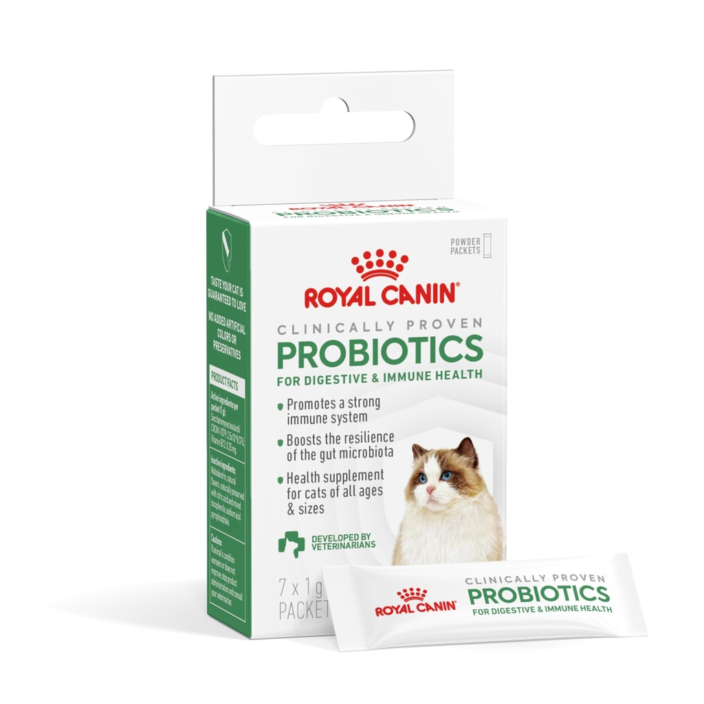 Royal Canin Probiotics for Cats Digestive and Immune Health Powder Supplement for Cats of All Ages, 7 Count